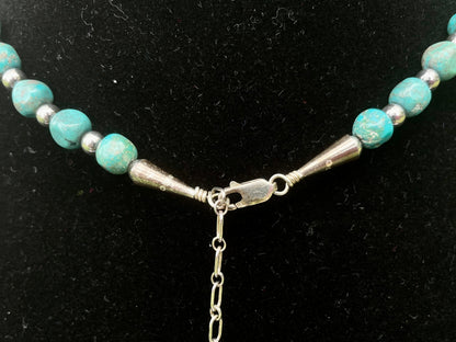 Natural Shaped Turquoise Stone Necklace