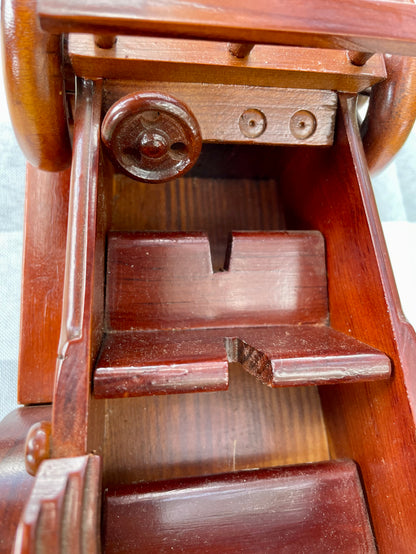 Antique Full Size WV Wood Set Mahogany Carved F108 Series 1931' Cadillac 355-A Convertible Coupe Model Car