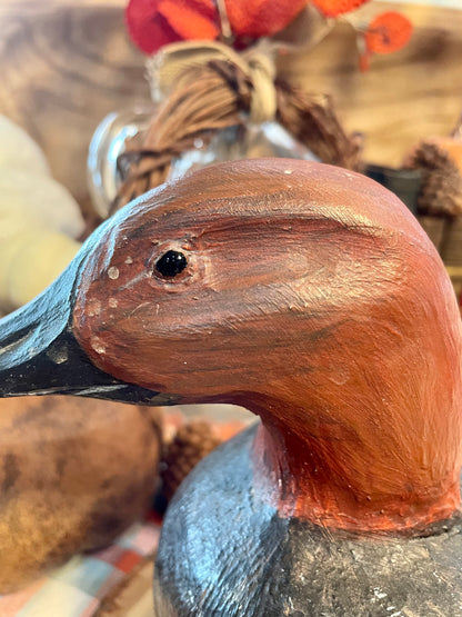 Vintage Muscovy Wooden Duck Decoy