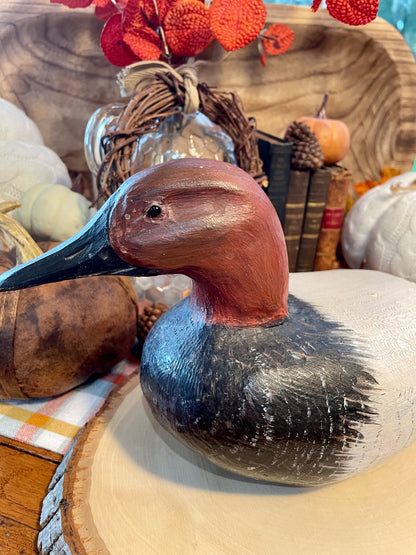 Vintage Muscovy Wooden Duck Decoy