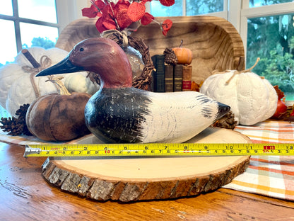 Vintage Muscovy Wooden Duck Decoy