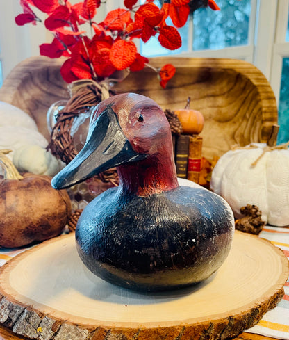 Vintage Muscovy Wooden Duck Decoy