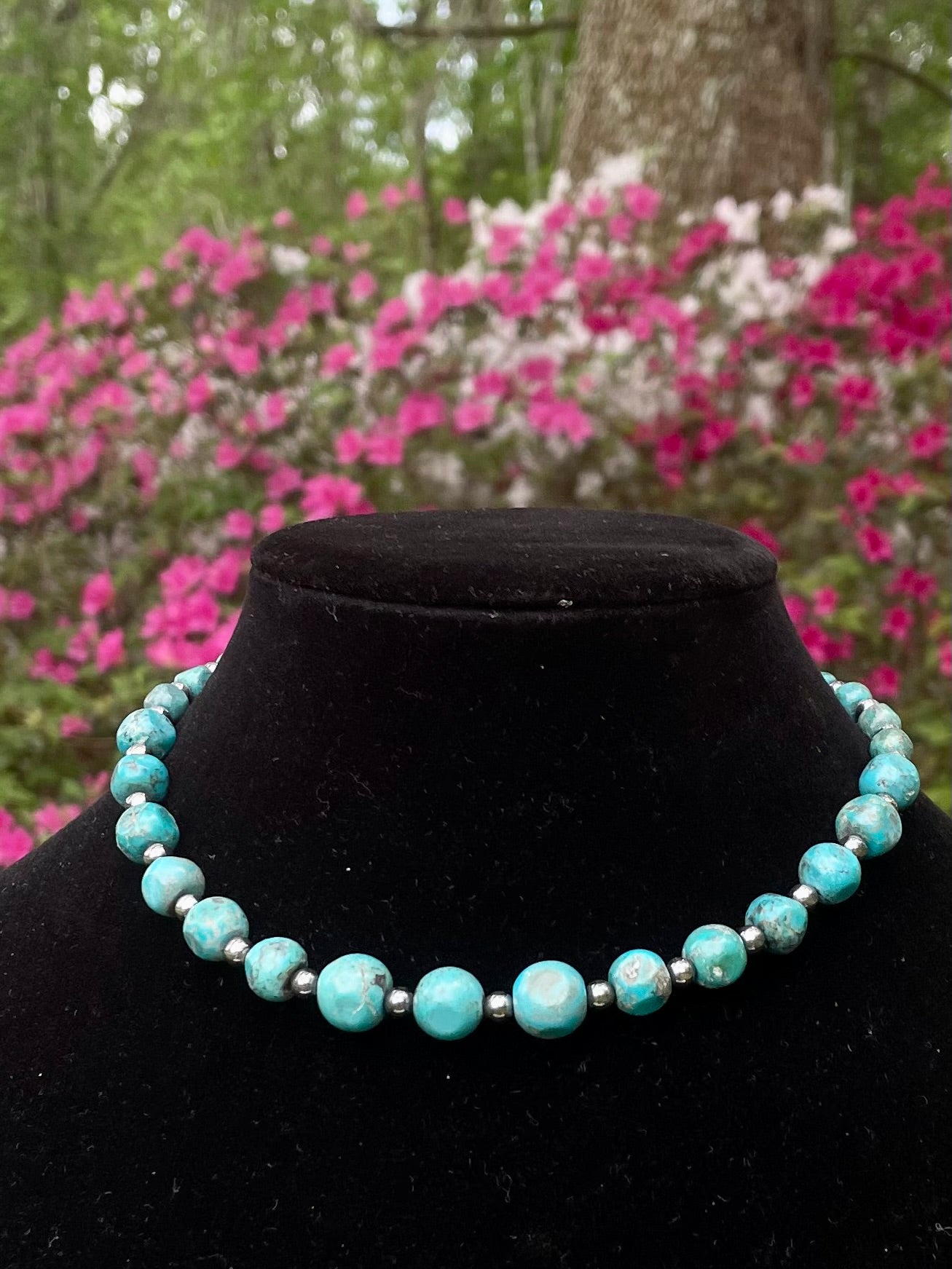 Natural Shaped Turquoise Stone Necklace