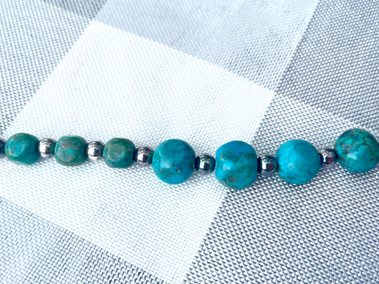 Natural Shaped Turquoise Stone Necklace