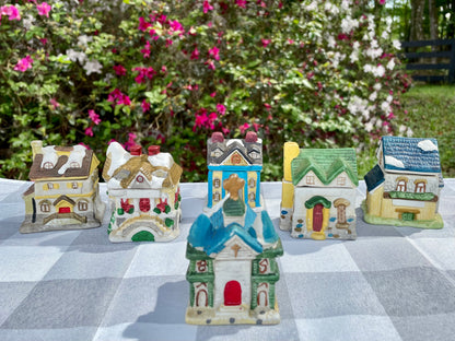 Vintage Ceramic Christmas Village