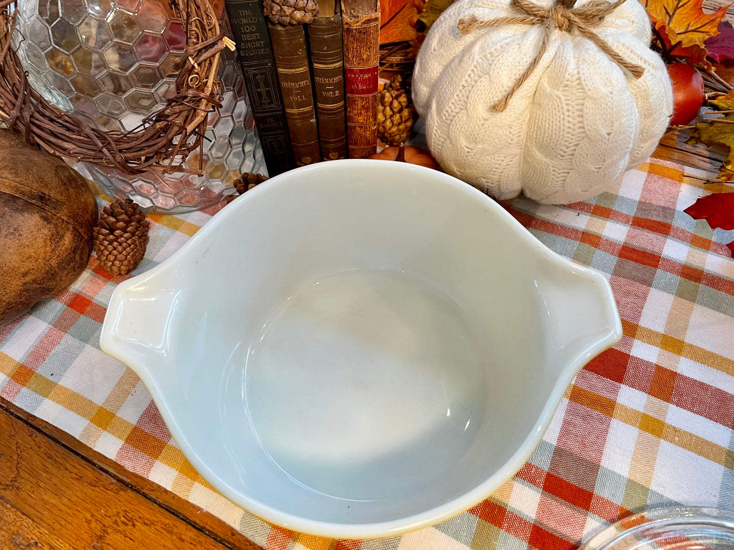 Vintage Pyrex Butterfly Gold Casserole Dishes