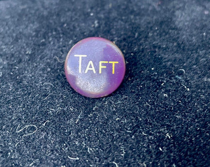 Antique Howard Taft Purple 1908 Presidential Campaign Pin