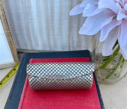 Vintage Whiting & Davis Silver Mesh Lipstick Pouch