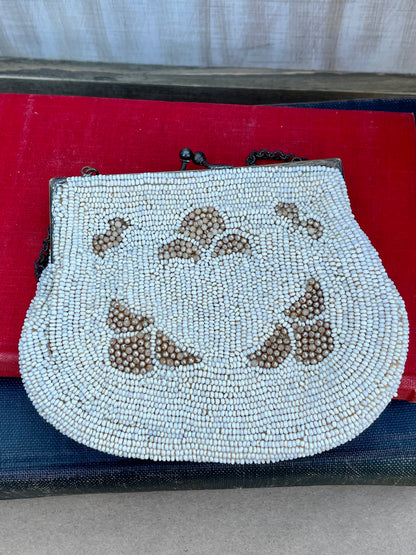 Vintage Mesh Beaded Coin Purse