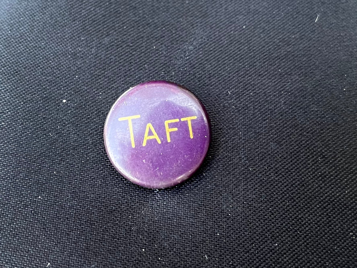 Antique Howard Taft Purple 1908 Presidential Campaign Pin