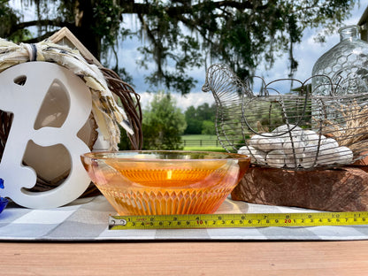 Vintage Marigold Iridescent Imperial Carnival Glass 9 in. Salad / Mixing Bowl