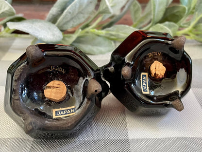 Vintage Mini Black Tea Kettle Salt & Pepper Shakers