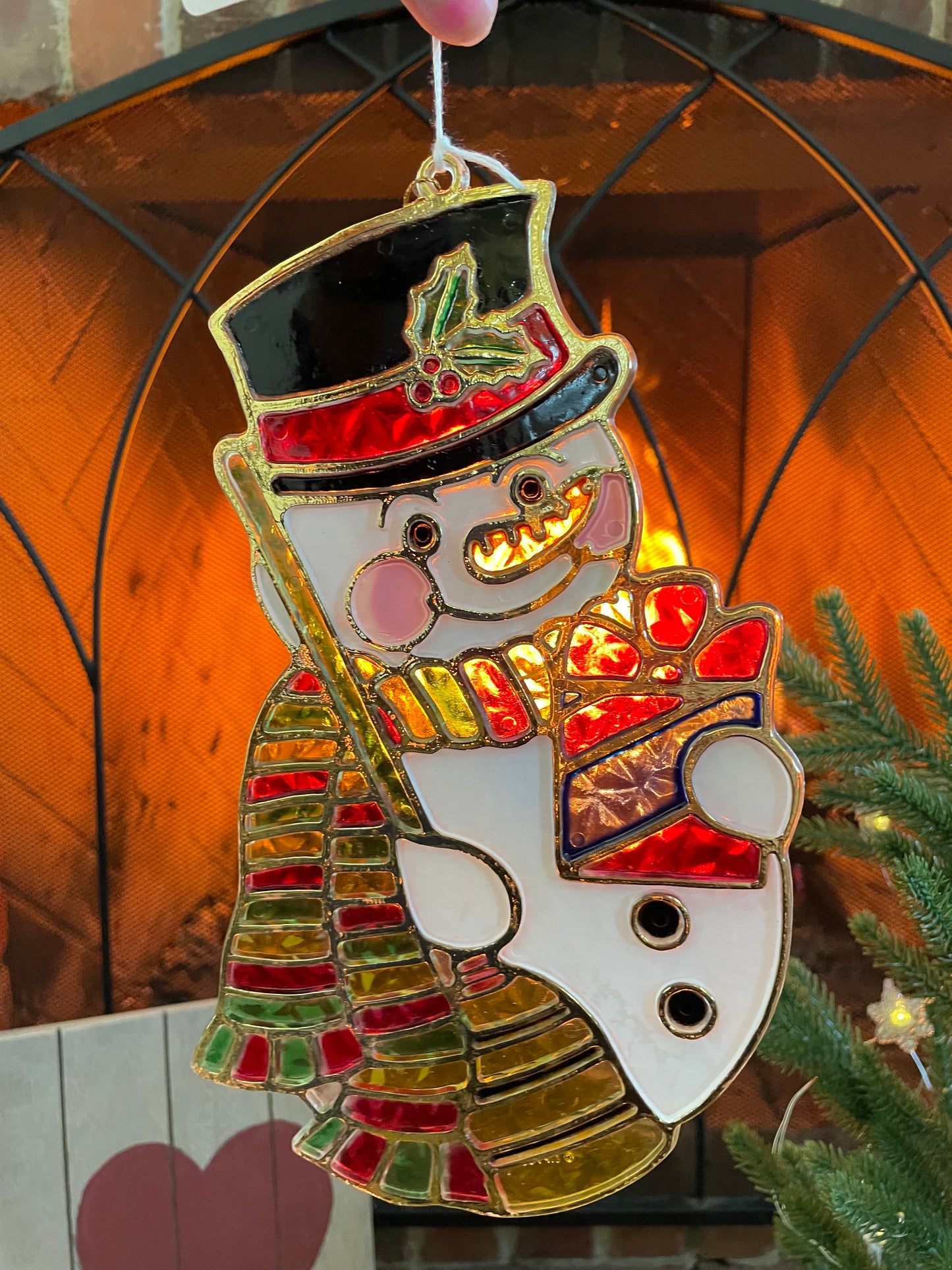 Vintage Christmas SunCatcher Frosty The Snowman