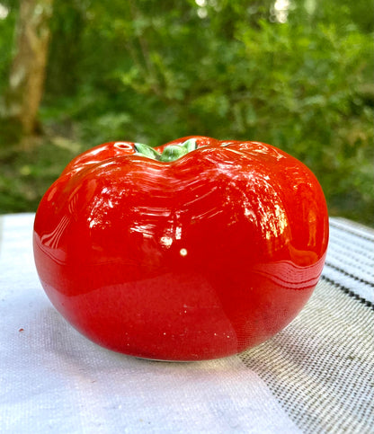 Vintage Garden Fresh Tomato Salt & Pepper Shakers Ceramic Hand Painted