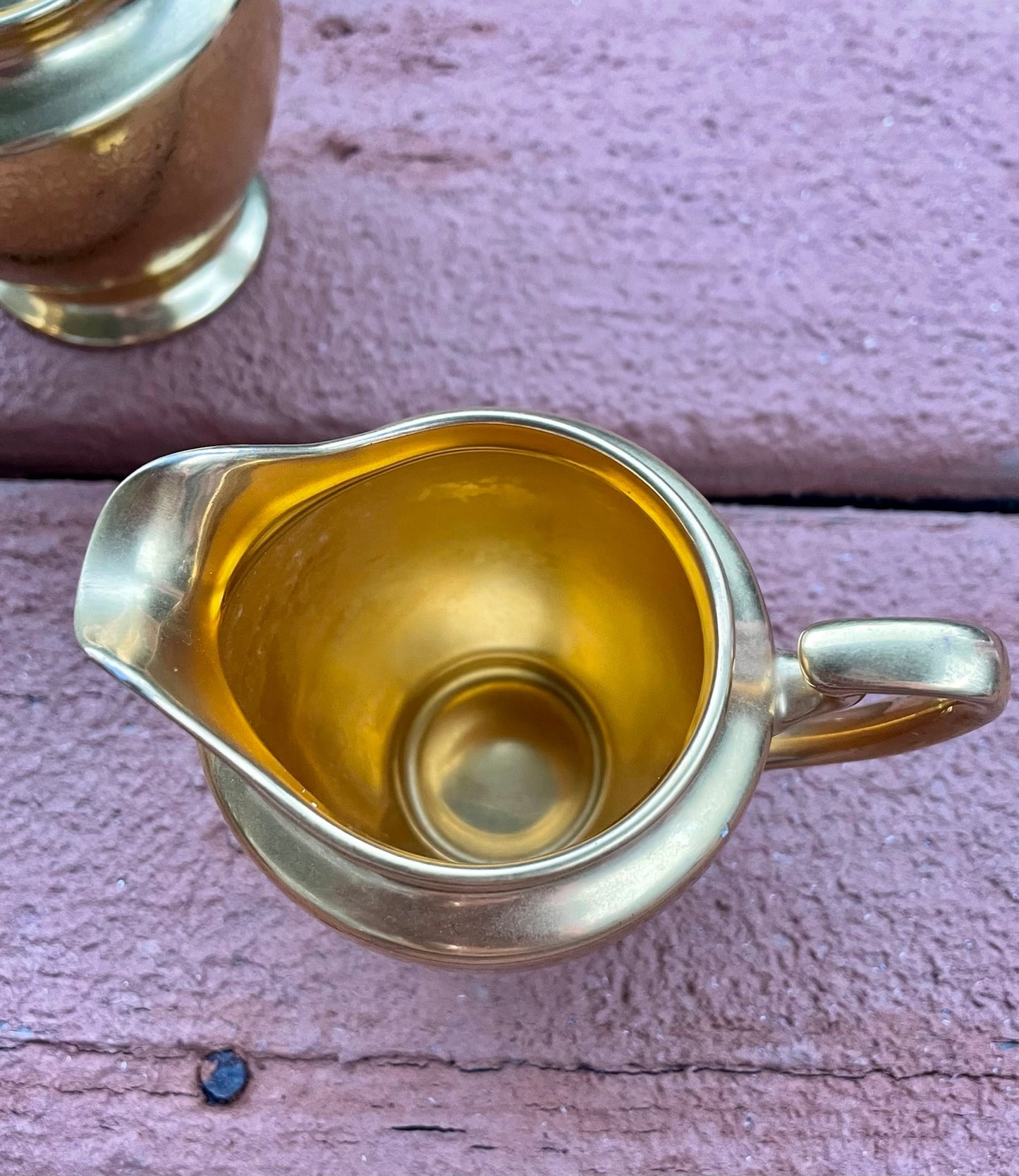 Vintage 1930s Pickard Cream and Sugar Bowls