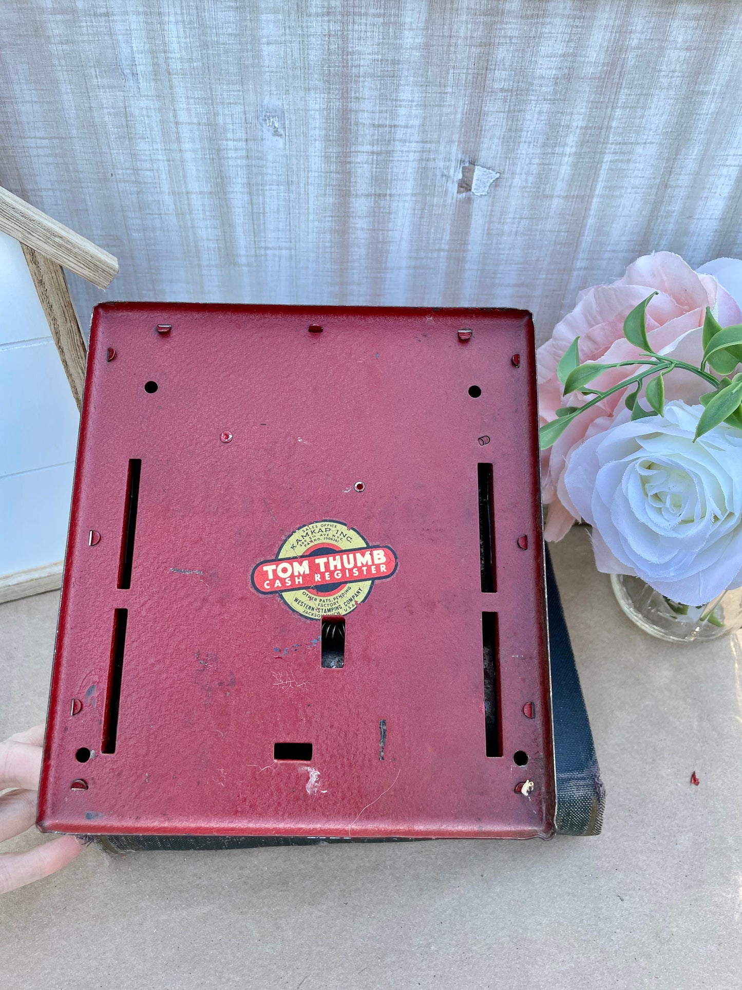 Vintage 1950s Tin Toy Cash Register