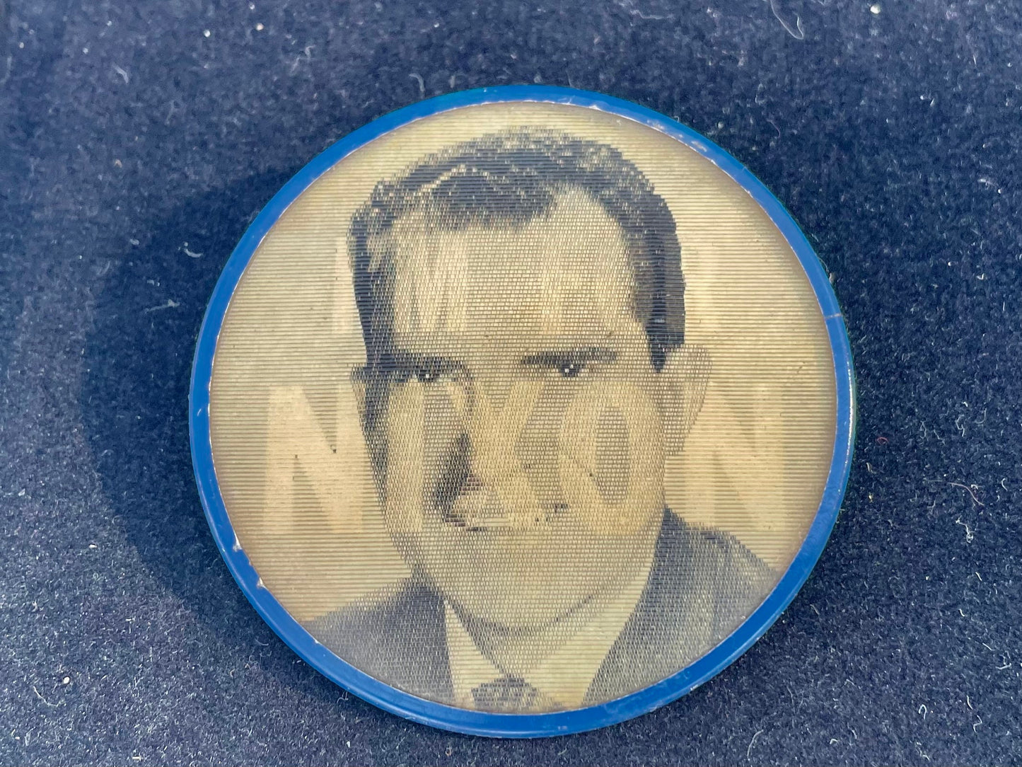 I'm For Nixon 1968 Richard Nixon Holographic Political Campaign Pin