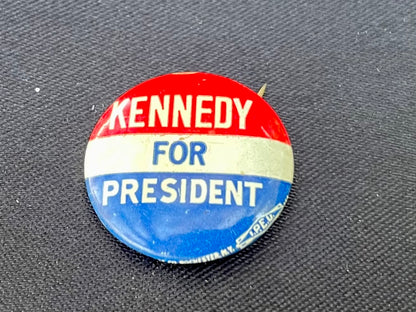 Vintage 1960s Kennedy For President Presidential Campaign Button