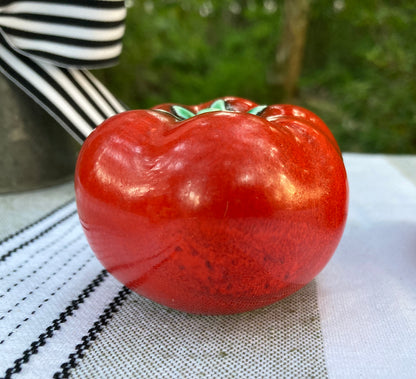 Vintage Garden Fresh Tomato Salt & Pepper Shakers Ceramic Hand Painted