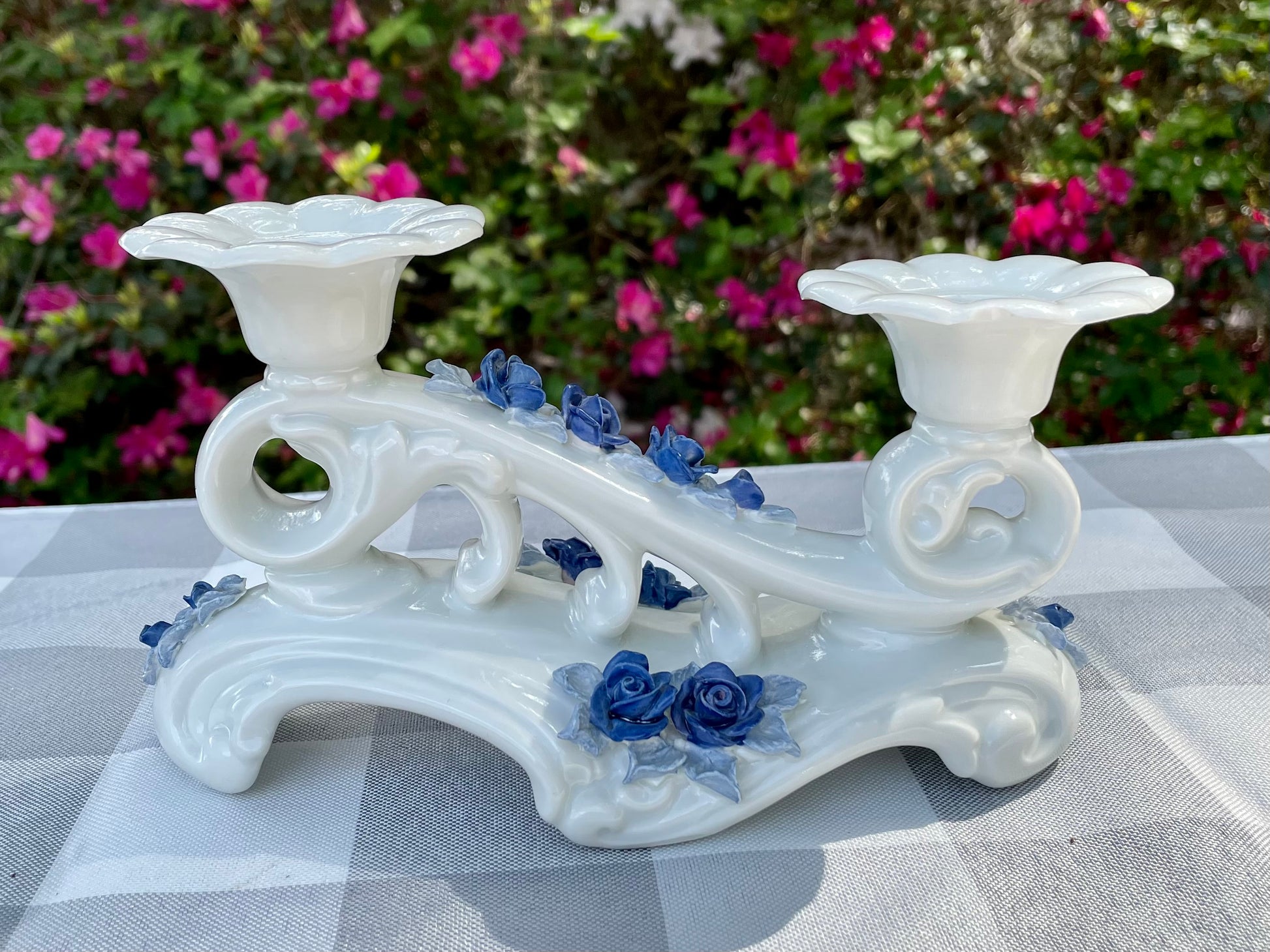 Ceramic Candle Holder Duo