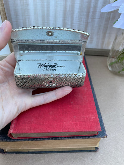 Vintage Whiting & Davis Silver Mesh Lipstick Pouch