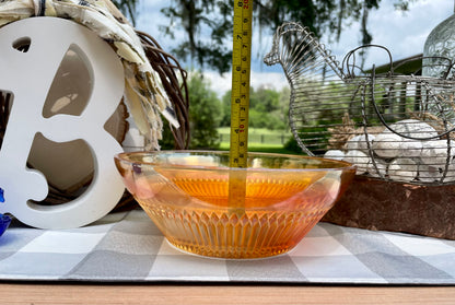 Vintage Marigold Iridescent Imperial Carnival Glass 9 in. Salad / Mixing Bowl