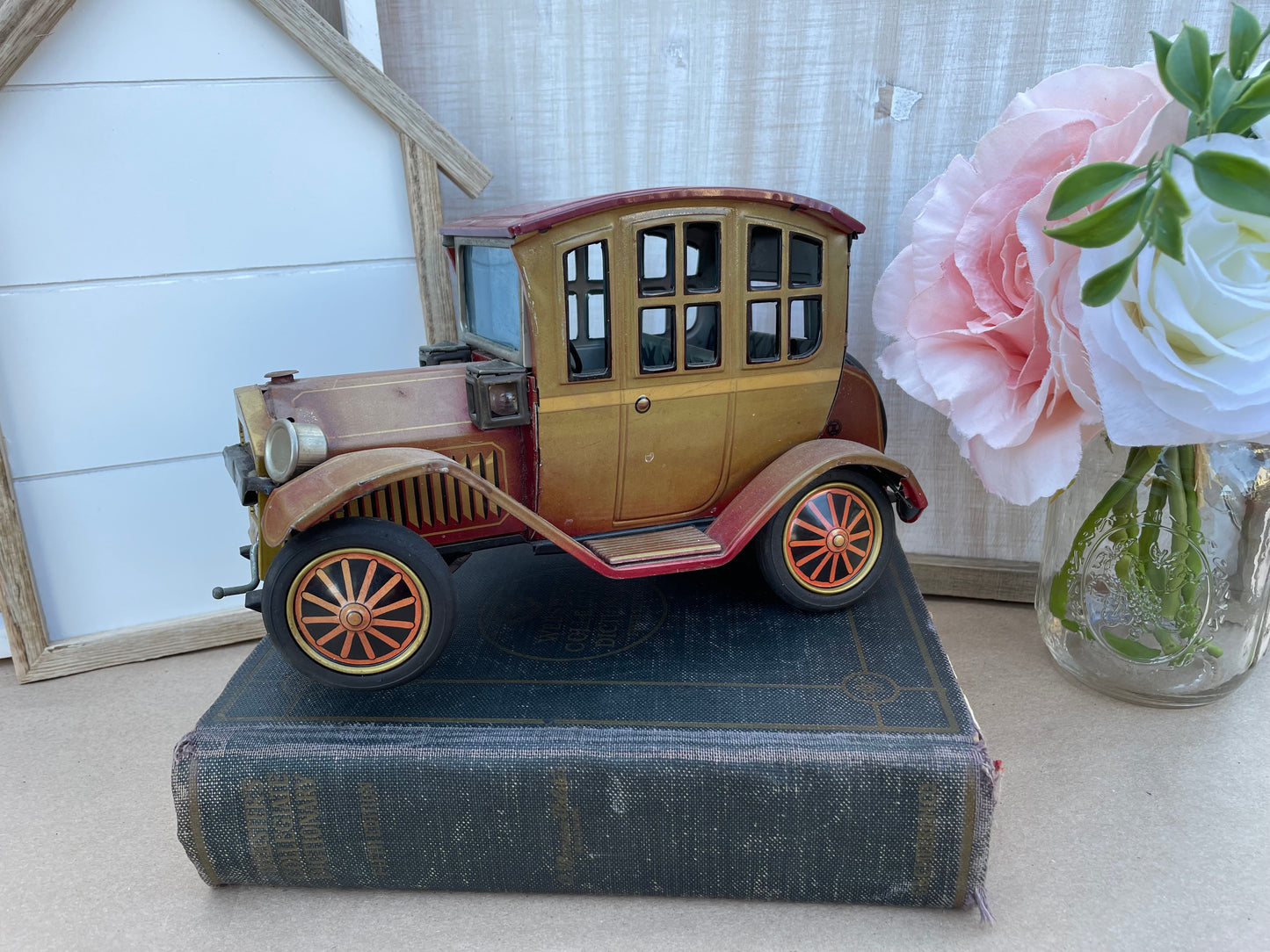 Vintage 1930s style Grand-Pa Tin Toy Car