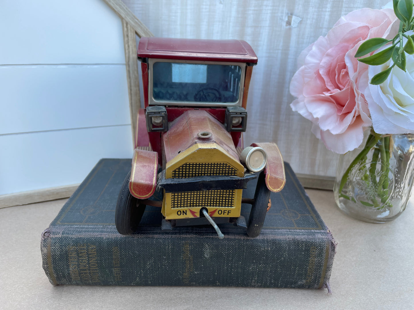 Vintage 1930s style Grand-Pa Tin Toy Car