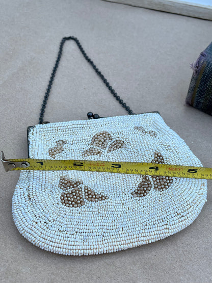 Vintage Mesh Beaded Coin Purse