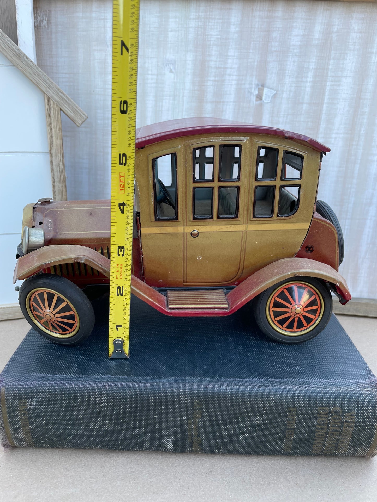 Vintage 1930s style Grand-Pa Tin Toy Car